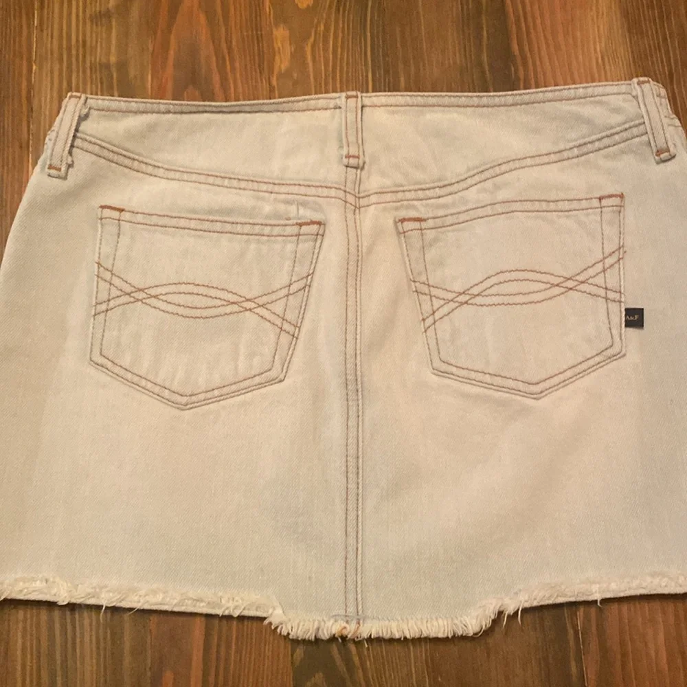 Abercrombie‎ light wash micro mini skirt